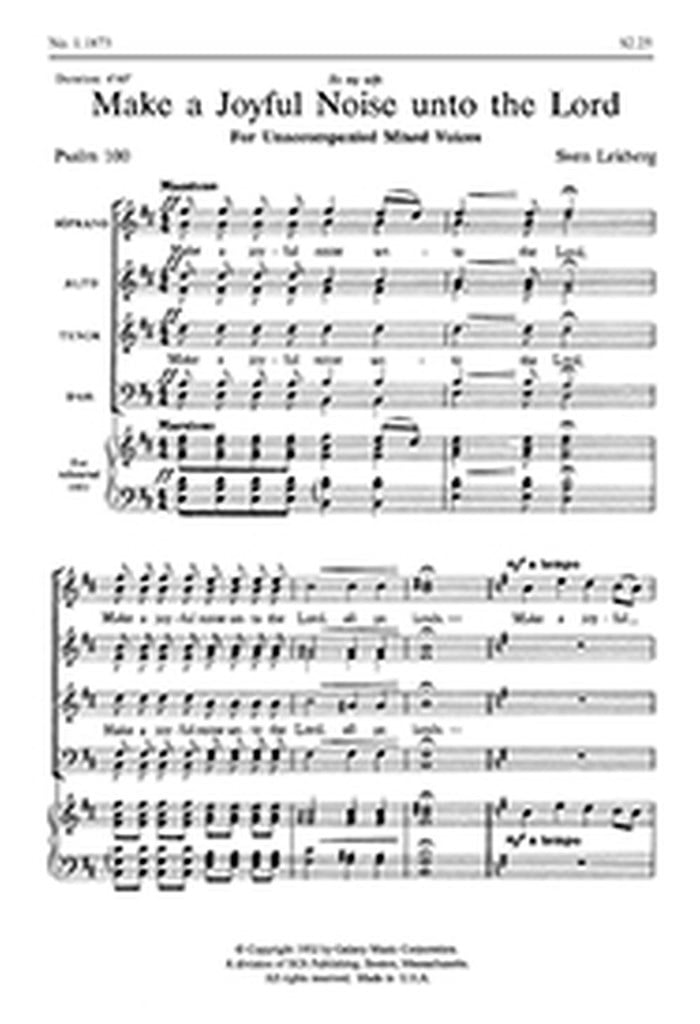 Make a Joyful Noise Unto the Lord